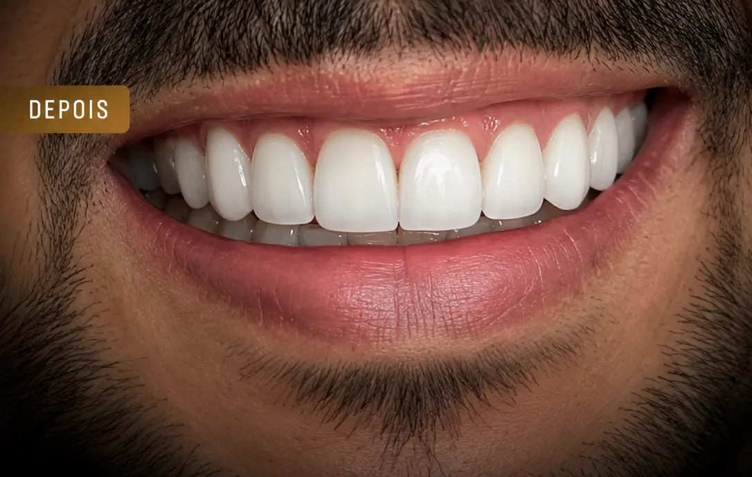 Depois — Lentes de contato dental